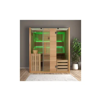 HOME DELUXE Traditionelle Sauna OMAHA - 180 x 150 cm für 4 Personen