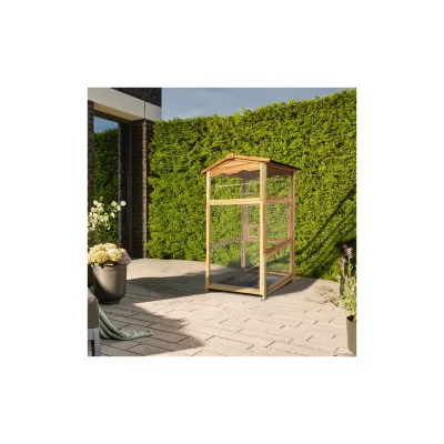 HOME DELUXE Vogelkäfig aus Holz PICO – 89 x 176 cm