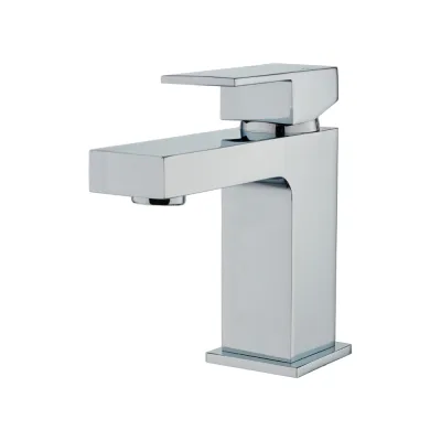 HOME DELUXE Waschtischarmatur aus Messing AQUATIC - Chrome