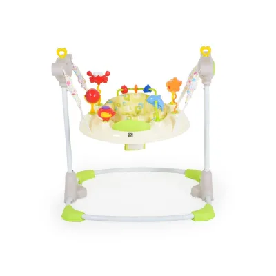 Hopser Vista mit Spielcenter, Musik, Licht, MP3-Anschluss, Höhe einstellbar beige/gelb