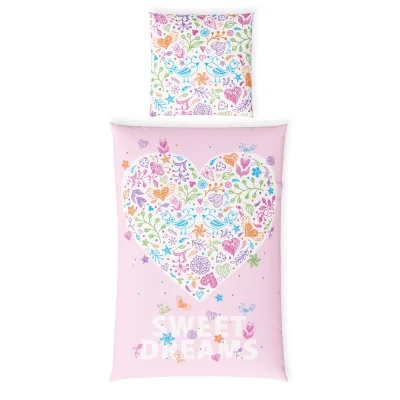Hornisch HeimTex Baumwoll Bettwäsche Renforce  Kinderbettwäsche Glow
