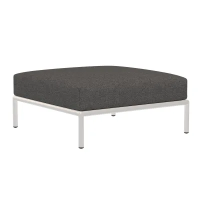 Houe LEVEL Ottoman Kissen: Dark grey. Gestell: Muted white