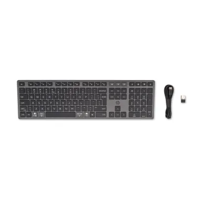 HP 720 Kabellose Tastatur für mehrere Geräte (9T5B1AA, Funk, Bluetooth, USB Type-A-Anschluss)
