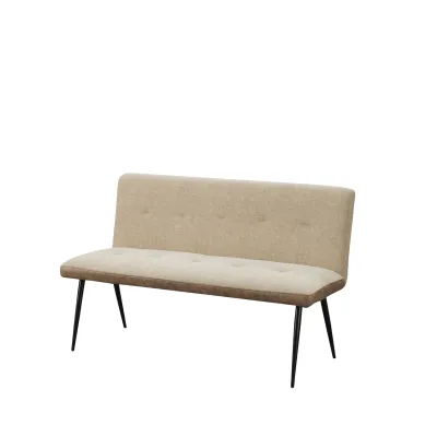 HTI-Living Bank 3-Sitzer Antikbraun/Taupe Joschka