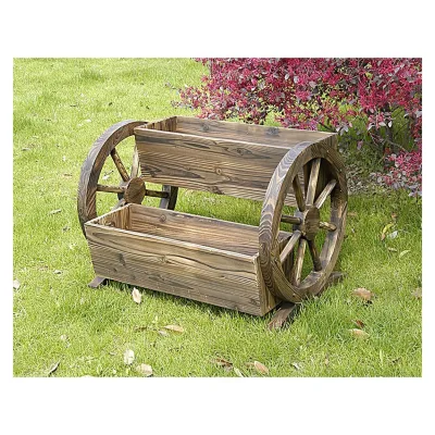 HTI-Living Blumenkasten mit 2 Pflanzgefäßen Rustikal
