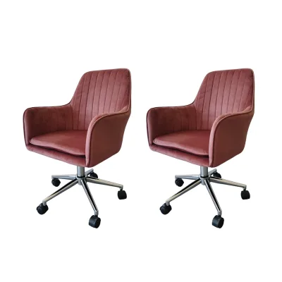 HTI-Living Drehstuhl 2er Set Ashley Mauve