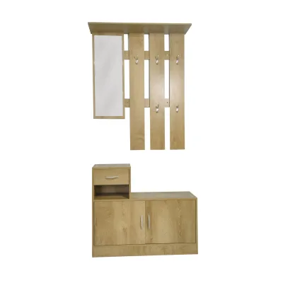 HTI-Living Garderobenpaneel mit Schuhschrank Thekla Baumscheibe