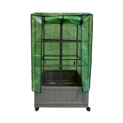 HTI-Living Gewächshaus 60x60x106 cm auf Rollen