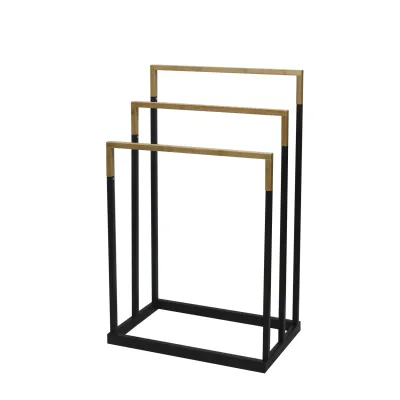 HTI-Living Handtuchtrockner mit 3 Stangen Modern in Schwarz