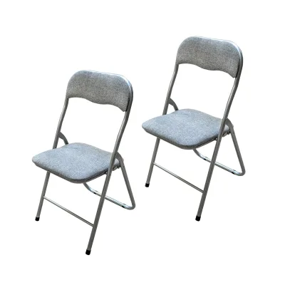 HTI-Living Klappstuhl 2er Set Dima Fabric Grau