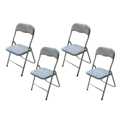 HTI-Living Klappstuhl 4er Set Dima Fabric Grau
