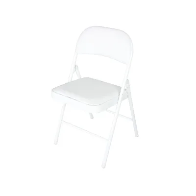 HTI-Living Klappstuhl Wedigo Kunstleder Weiß-Weiß
