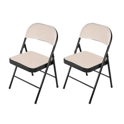 HTI-Living Klappstuhl Wedigo Velvet Beige 2er-Set