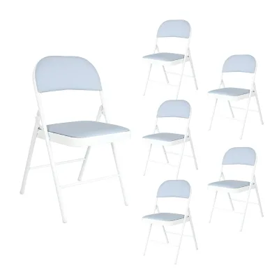 HTI-Living Klappstühle 6er Set Wedigo Grau