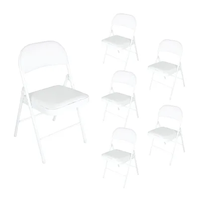 HTI-Living Klappstühle 6er Set Wedigo Weiß