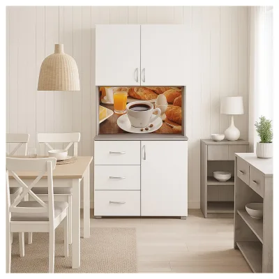 HTI-Living Küchenbuffet 3 Schubladen Blanca Bistro