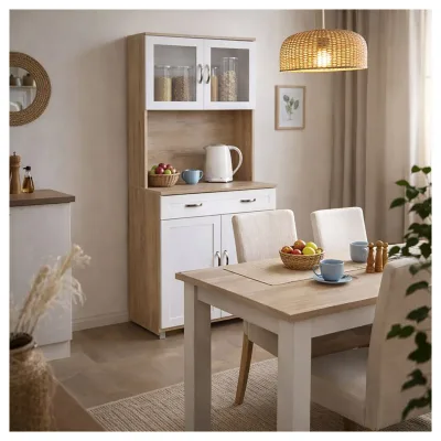 HTI-Living Küchenbuffet Sonoma/Weiß Blanca