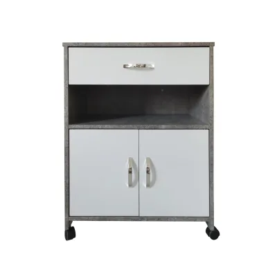 HTI-Living Küchenschrank Beton/Weiß Blanca