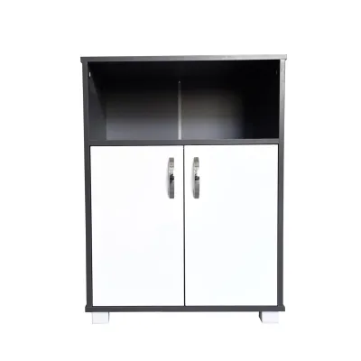 HTI-Living Küchenschrank Grau/Weiß Blanca