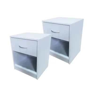 HTI-Living Nachtschrank 2er Set Nina Weiß