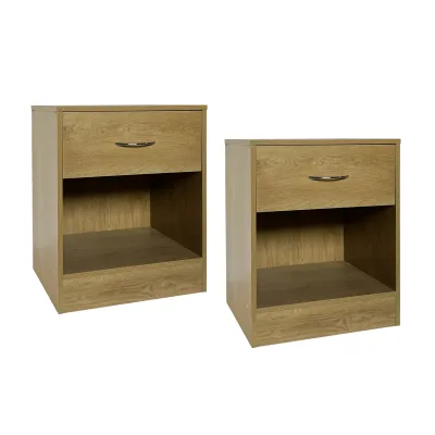 HTI-Living Nachtschrank 2er-Set Thekla Baumscheibe