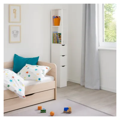 HTI-Living Raumteilerregal 136 cm Thekla Weiß