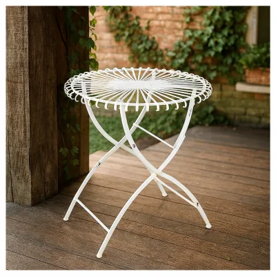 HTI-Living Romantischer Metalltisch Rund