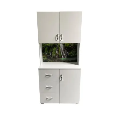 HTI-Living Schrank mit bedruckter Rückwand Wasserfall