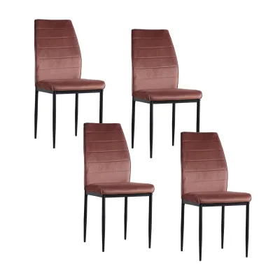 HTI-Living Stuhl Madison Velvet Braun