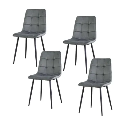 HTI-Living Stuhl Mesa Velvet Grau