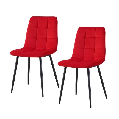 HTI-Living Stuhl Mesa Velvet Rot