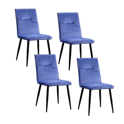 HTI-Living Stuhl Salinas Velvet Blau
