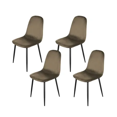 HTI-Living Stuhl Savannah Velvet Braun
