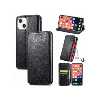 Hülle Handy Schutz für Apple iPhone 13 mini Case Cover Tasche Etuis Schwarz Neu