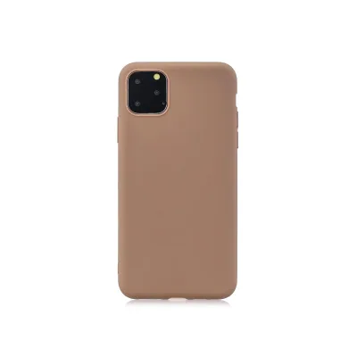 Hülle Handy Schutz für Apple iPhone 13 Pro Case Cover Tasche Etuis Bumper Braun