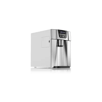 Ice Volcano 2G Eismaschine LED 12kg je 24h 2l 6-12min silber Silber