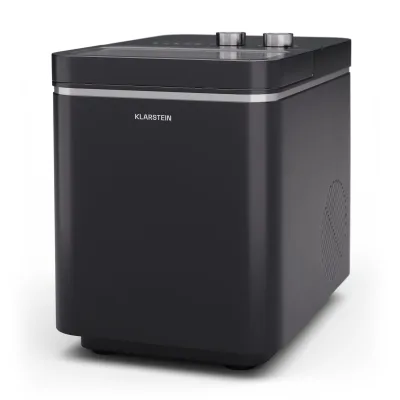 IceCraft Eismaschine   2 Modi   1,3 Liter Kaltwasser   automatische Reinigung   12kg/24h Schwarz