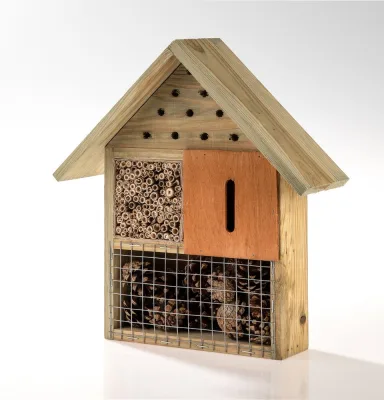 Insektenhotel, ca. 27,3 x 9 x 30 cm - Braun
