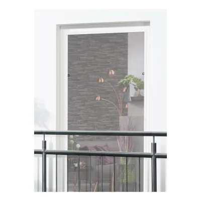Insektenschutz-Fensterbausatz flächenbündig "COMPACT XL" 130x220 cm in Weiß
