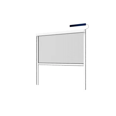 Insektenschutzrollo elektrisch, 110x220 cm, weiß