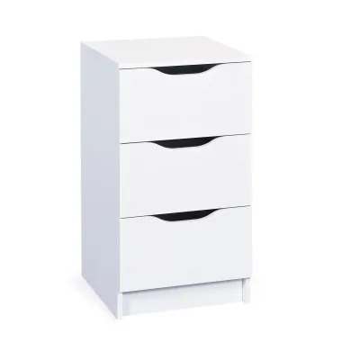 Mid.you Nachtschrank Interlink West Weiß 41x71x40 cm