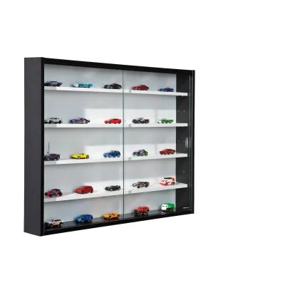 Inter Link Sammlervitrine Gewürzschrank Hängevitrine Wandregal Collecty - Schwarz/Weiß