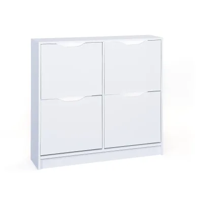Mid.you Schuhkipper Weiß 100x90x25 cm