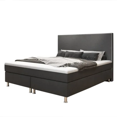 Inter Trading Boxspringbett King De Luxe, anthrazit