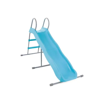 INTEX 44106 - Rutsche (blau, 196x84x119cm) Gartenrutsche Kinderrutsche Slide freistehend