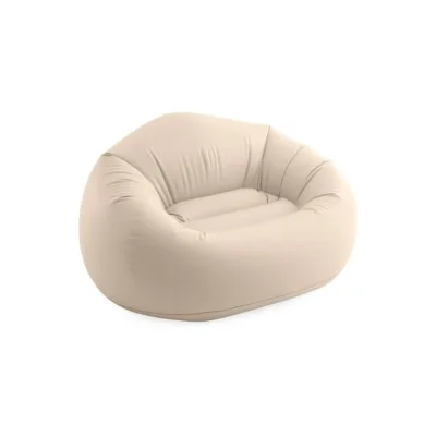 INTEX Sitzsack Beanless Bag Chair aufblasbarer Sessel creme Sitzkissen sitzen