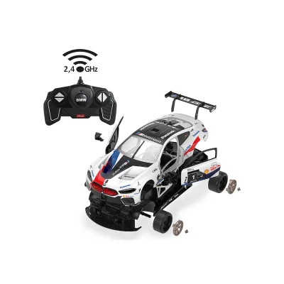 JAMARA BMW M8 GTE 1:18 weiß 2,4GHz Bausatz