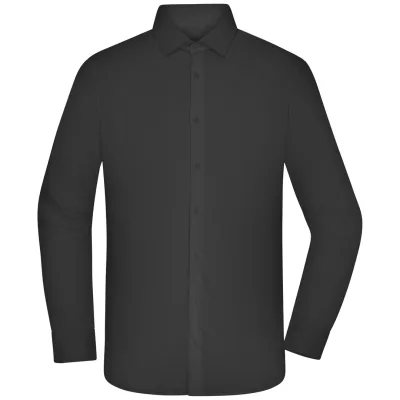 James & Nicholson Hemd Modern Fit JN1374 Gr. S black