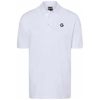 James & Nicholson Poloshirt JN070 195g/qn Gr. 2XL white mit GREIPL Brust- und Nackenlogo
