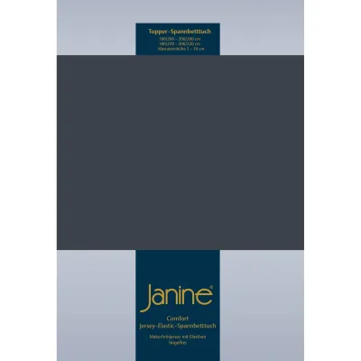 Janine Topper-Spannbetttuch Titan 200x200 cm